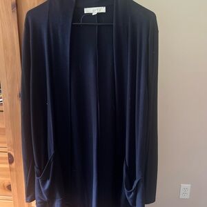 LOFT Dark Blue Open Cardigan
